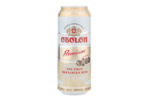 Пиво светлое фильтрованное "OBOLON Premium" 5% 0.5л