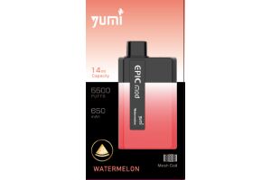 Электронная сигарета YUMI EPICMOD 5500 Watermelon 14 мл 50 мг