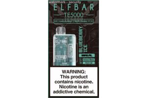 Электронная сигарета " ELF BAR" TE 5000 BLUEBERRY ICE 13.5 ml 50 mg/ml