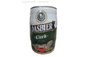 Пиво фильтрованное, пастеризованное Dasbier Dark 4.8% 5.0л