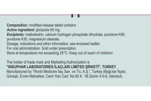Инсутон таблетки с модифицированным высвобождением 60 мг №60