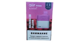 Электронная сигарета AIIR TITAN Raspberry Ice, 10мл, 4%