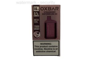 Электронная сигарета OXBAR FOX 7000 STRAWBERRY WATERMELON ICE 5mg 16мл