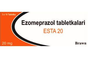ЭСТА 20 Таблетки покрытые оболочкой, кишечнорастворимые 20 мг №30