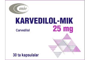 Карведилол-МИК капсулы 25 мг №30