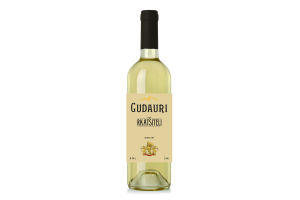 Вино виноградное натуральное белое сухое GUDAURI Rkatsiteli 11% 0.75л