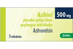 Азибиот таблетки покрытые пленочной оболочкой 500 мг №3