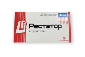 Рестатор таблетки покрытые пленочной оболочкой 40 мг №30
