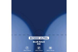 ЭЛЕКТРОННАЯ СИГАРЕТА «ELF BAR BC5000 ULTRA» BLUE RAZZ ICE 13МЛ 50МГ
