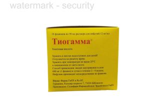 ТИОГАММА®, Раствор для инфузий 12 мг/мл 50 мл № 10