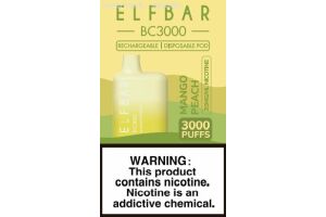 Электронная сигарета " ELF BAR" BC 3000 MANGO PEACH 10 ml 20 mg/ml