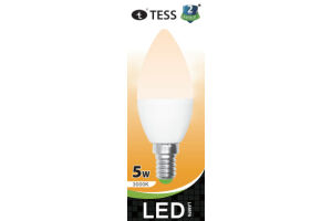 Лампа светодиодная энергосберегающая T-C30 5Вт "TESS" E14 3000К