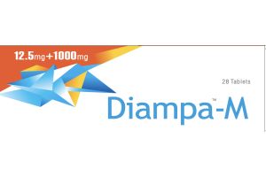 Диампа-М таблетки, покрытые пленочной оболочкой 12.5/1000мг №28