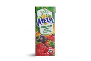 Сокосодержащий напиток "Ягодный микс" неосветлённый Meva Juice 200 мл