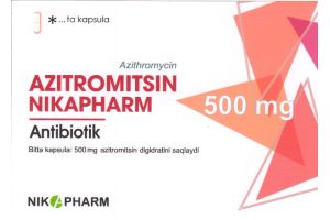 Азитромицин-NIKAPHARM капсулы 500 мг №3