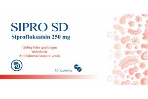 ЦИПРО SD таблетки покрытые оболочкой 250 мг №10