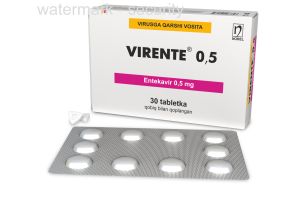Виренте 0,5 таблетки, покрытые оболочкой №30