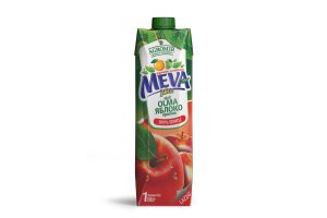 Сокосодержащий напиток яблочный с мякотью Meva Juice 1 л