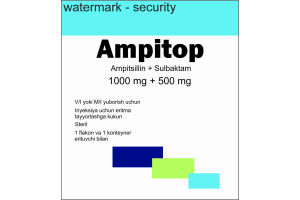 АМПИТОП- Порошок для приготовления раствора  1000 мг+500 мг №1