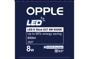 Лампа светодиодная LED-E-Stick-E27-8W-6500K-CT
