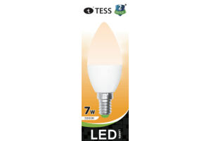 Лампа светодиодная T-C30 7Вт "TESS" E14 3000К (110-250В/50-60HZ)