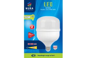 Лампа светодиодная энергосберегающая Nura Lights LED HB 50W E27 6500K.