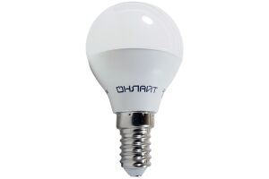 Лампа светодиодная (LED) ОНЛАЙТ OLL-G45-6-230-2.7K-E14