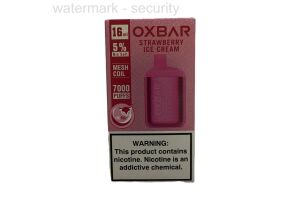 Электронная сигарета OXBAR FOX 7000 STRAWBERRY ICE CREAM 5mg 16мл