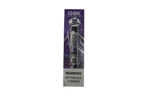 Электронная сигарета ISOK PRO BLUE RAZZ GRAPE ICE 2000 puffs  5% 8.00 ml