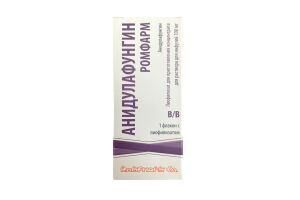 Анидулафунгин Ромфарм лиофилизат для приготовления раствора для инфузий 100 мг №1