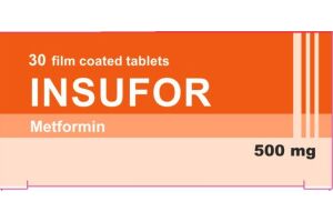 Инсуфор таблетки, покрытые пленочной оболочкой 500 мг №30