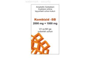 KОМБИЗИД-SB порошок для приготовления раствора для инъекций 2000 мг/1000 мг №1