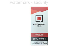 Электронная сигарета EQUADRO CHERRY ICE PUFF 6500 11 ml 50 mg/ml