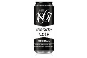 Напиток солодовый газированный Since 1867-Whiskey Cola 7% 0.45л
