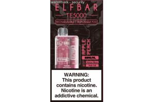 Электронная сигарета " ELF BAR" TE 5000 APPLE PEACH 13.5 ml 50 mg/ml