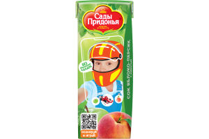 "Сады Придонья" сок яблочно-персиковый восстановленный с мякотью 0.2 л