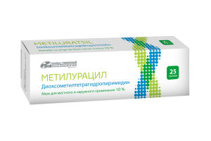 Метилурацил Мазь для местного и наружного применения 10 % 25г №1