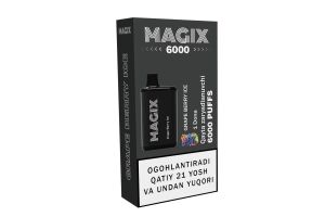 Электронная сигарета MAGIX Grape Berry Ice, Концентрация никотина 50 мг\мл, объем жидкости 12 мл.