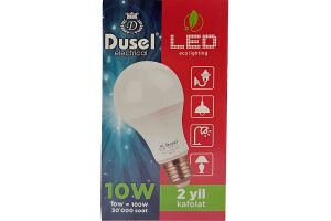 Лампа светодиодная DUSEL D60-10 10W E27 6500K