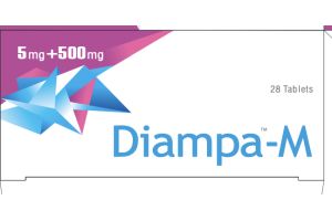 Диампа-М таблетки, покрытые пленочной оболочкой 5/500мг №28