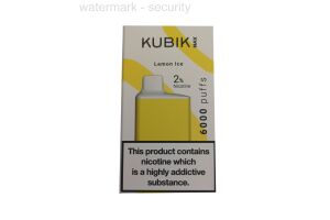 Электронная сигарета KUBIK MAX 6000 Lemon ice 10 мл 20 мг