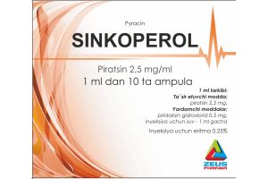 Цинкоперол 0.25% раствор для инъекций 1 мл №10