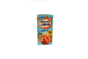Сок ФрутоНяня яблочно-персиковый для питания детей раннего возраста 0.2л
