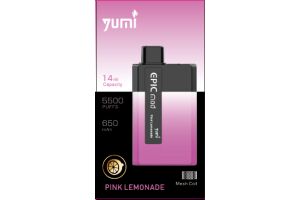 Электронная сигарета YUMI EPICMOD 5500 Pink Lemonade 14 мл 50 мг