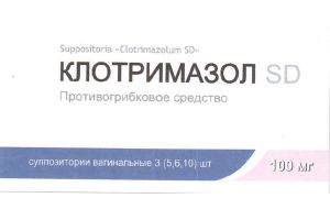 Клотримазол SD суппозитории вагинальные 100 мг № 6