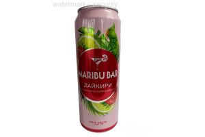Напиток слабоалкогольный газированный «MARIBU BAR ДАЙКИРИ КЛУБНИКА»7.2% 0.45 л