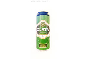 Пиво светлое фильтрованное пастеризованное ZLATA 4.5% 0.5л
