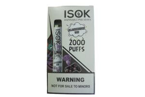 Электронные сигареты ISOK PRO BLACKBERRY ICE 2000 puffs 5% 8.00 ml