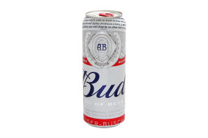 Пиво солодовое пастеризованное светлое Bud 0.45 л банка алк.5%