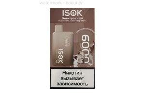 Электронная Сигарета ISOK ISBAR 6000 puffs Coconut Chocolate Ice 5% 50мг/мл